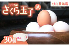 純国産鶏さくらちゃんが産んだ桜色のさくら玉子の五分咲き30個◇