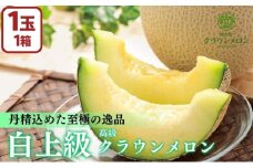 数量 期間 限定 メロン 静岡 クラウンメロン 白上級 1玉 高級黒色化粧箱入り ギフト マスクメロン 果物 フルーツ 贈答 高級 デザート おやつ