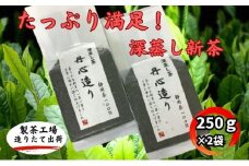 たっぷり満足！深蒸し新茶（250g×2袋）