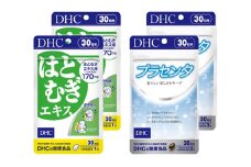 DHC はとむぎエキス＆プラセンタ30日分×2個セット サプリメント ビタミン 皮膚 老化 加齢 中高年 健康 ヘルシー サプリ 美肌 ハトムギ 美容 人気 厳選 袋井市