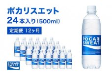 ポカリスエット 500ml × 24本 定期便12ヶ月 大塚製薬 スポーツドリンク イオン飲料 トレーニング アウトドア 飲み物 熱中症対策 健康 スポドリ 人気 厳選