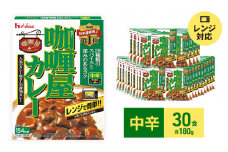 ハウス食品 カリー屋 カレー 【中辛】 180g×30食  レトルト 保存 便利 料理 簡単 レンジ レンチン スパイス ビーフ 人気 厳選