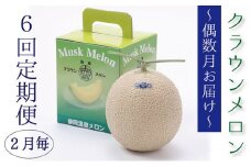 【偶数月6回定期便】クラウンメロン（白等級）1玉入