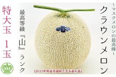 2025年10月発送クラウンメロン（山級）特大玉  1玉　ギフト箱入り