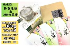 ハリオ「茶茶急須」・特選　深蒸し上煎茶《翠》と八十八夜ティーバッグ