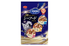 《ペットフード》日本ペットフード コンボ キャット シーフードアソート 600g(120g×5袋入) ×12袋(ケース)