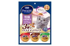 《ペットフード》日本ペットフード コンボプレゼント キャットおやつ 腎臓の健康維持 3種のバラエティパック 90g(小分け30袋入り)×15袋(ケース)
