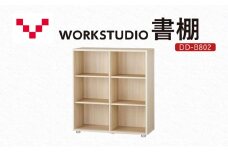 WORKSTUDIO 書棚  DD-B802NL バルバーニ 国産 家具 木製 収納 棚 勉強 書斎 絵本棚 シンプル デザイン 静岡 袋井市