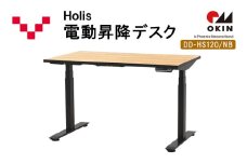 Holis 電動昇降デスク DD-HS120/NB バルバーニ リモートワーク 在宅 テレワーク パソコンデスク 電動 昇降 OKIN ワークデスク 収納 書斎 静岡 袋井市