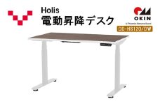 Holis 電動昇降デスク DD-HS120/DW バルバーニ リモートワーク 在宅 テレワーク パソコンデスク 電動 昇降 OKIN ワークデスク 収納 書斎 静岡 袋井市