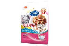 コンボ キャット 毛玉対応 まぐろ味・ささみ味チップ・かつお節添え 600g ｘ12(ケース単位) キャットフード