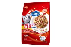 コンボ キャット 毛玉対応15歳以上 かつお味・焼きタラチップ・ちりめん添え 600g ｘ12(ケース単位) キャットフード
