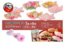 ＜平井製菓＞金目鯛御干菓子と最中のセット