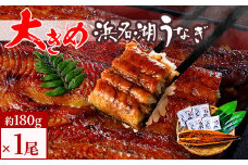 食品添加物不使用の浜名湖うなぎ　長蒲焼1尾(約180g×1)大きなうなぎなので脂ノリノリです!【1472423】