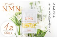ターナリ―NMN（60粒入パウチ）×４袋【エイジングケア 高純度 健康維持 毎日習慣 国内工場 緑黄色野菜 ビタミンA ビタミンC ビタミンE NAD 美容 健康 カプセル 静岡 伊豆　RNA NMN nmn サプリ サプリメント 国内製造 高純度 耐酸性 カプセル タブレット 健康 サーチュイン】