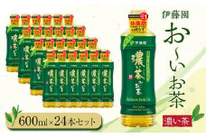 お～いお茶　濃茶600ml　24本セット　［おーいお茶 ペットボトル ケース 箱 伊藤園 静岡］