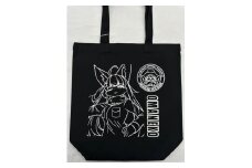 おまねこトートバッグ　Ｍ【黒（ブループリント）】