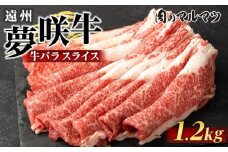 遠州夢咲牛　バラスライス　1200g（200ｇ×6パック）  静岡県　和牛　お肉屋さんマルマツ