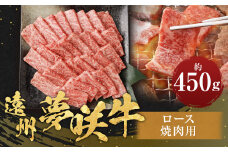 遠州夢咲牛 ロース 焼肉用 約450g×1パック 【ブランド牛】｜ お肉 肉 牛肉 和牛 ブランド牛 ロース 焼肉 冷蔵 BBQ バーベキュー 焼き肉 焼き肉用 国産