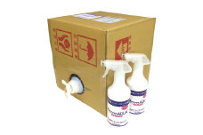 除菌･消臭剤 エコノアクア 20L バックインBOX スプレー用 空ボトル 2本付【配送不可：沖縄・離島】 消臭剤 消臭スプレー 詰替え用 業務用