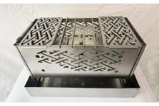 焚き火台 煌（きらめき）ステンレス製（灰受けトレイ・収納袋付）｜ 焚き火 焚火台 ステンレス アウトドア キャンプ コンパクト 組み立て 日本製