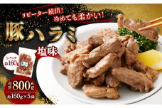 豚ハラミ塩味 800g（160g×5袋） ｜ 豚 ブタ ハラミ 塩味 おかず おつまみ お肉 冷凍 静岡県 菊川市
