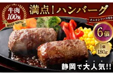 満点！ハンバーグ（タレ付）2個入り×3セット 合計6個 ｜ 惣菜 牛肉 オニオン オニオンソース ソース 牛肉100％ 冷凍 簡単 簡単調理 静岡県 菊川市