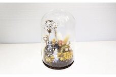 【さとリウム®】プリザーブド加工のテラリウム 冬 1セット｜ テラリウム ガラスドーム 苔 こけ コケ 植物 鑑賞用 インテリア 水やり不要