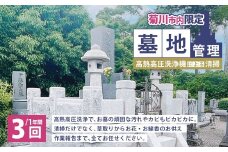 墓地管理・高熱高圧洗浄機による清掃（年3回） お墓 管理 確認 代行 サービス 草取り お花 お線香 報告書送付 