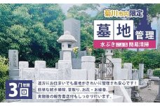 墓地管理・水ぶきによる簡易清掃（年3回） お墓 管理 確認 代行 サービス 拭き掃除 草取り お花 お線香 報告書送付  