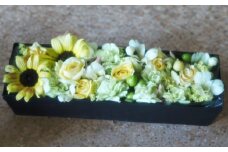 【生花】【フラワーボックス】 KIKUGAWA FlowerBox （long square） 1箱 フラワーギフト 季節の花 誕生日 お祝い 記念日 