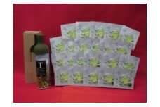 087-3　茶葉で簡単おいしい水出し茶を！フィルターインボトルと一煎茶のセット