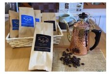 013-5　MUSUBI COFFEE　こだわりギフト＜豆＞ 厳選豆 直火焙煎 新鮮 ブレンド 中深煎り 深煎り