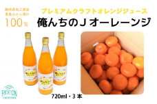 012-9　【プレミアム　クラフトジュース】俺んちのＪオーレーンジ　720ml×2本 / オレンジジュース 無添加 美容と健康 テロワール