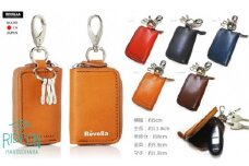 005-75　【レッド】Revolla 国産本革スマートキーケース