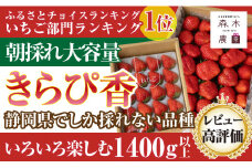 060-24 いちごバラエティーパック1400ｇ以上【きらぴ香】【常温発送】