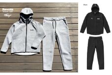 　【ネイビー・XL】イケオジセットアップ セットアップ ジップパーカ パーカー パーカジャケット トレーナー スウェット スウェット パンツ トレーニング ウェア メンズセット アップレディース セット アップ ユニセックス 上下セット アクティブウェア イケオジ 大人 カジュアル 上品 高級感 洗練 大人の休日ふく おしゃれおじさん 男性向けギフト 静岡 県 牧之原 市 REVOLLA