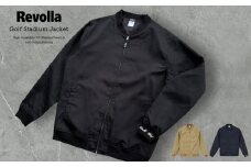 005-178 【ベージュ】 Revolla ゴルフスタジアムジャケット 高耐久T/Cウェザー＆毛玉レスリブ仕様 5サイズ 3色 選べる S M L XL XXL