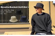 005-177 Revolla バケット ゴルフハット ブラック ゴルフ ハット バケットハット 帽子 選べる カラー 黒 黒色 静岡県 牧之原市 REVOLLA 