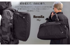 005-179 らくらく2WAY！ボストン＆リュックバッグ 30リットル ブラック 軽量 大容量 収納 アウトドア バッグ 静岡県 牧之原市 REVOLLA