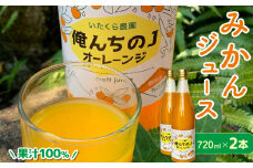 みかん ジュース 選べる 720ml×2本 青島 ミカン 柑橘 蜜柑 ビタミン おいしい 果樹園 直送 甘い 有機肥料 テロワール オレンジジュース オレンジ みかん いたくら農園 静岡県 牧之原市