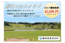 稲取ゴルフクラブ利用券（ 45,000円分）1300 ／ チケット 利用券 ゴルフ 稲取 静岡県 東伊豆町