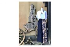 絣と浴衣のリメイクワイドパンツ [№5227-0218]