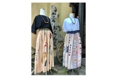 手ぬぐいのリメイクスカート [№5227-0221]
