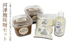 河津麹味噌 セット 米麹味噌 800g×2個 米麹 300g×1袋 塩麹 400g×1本 味噌 麹 みそ 調味料[№5227-0531]
