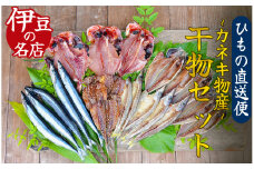 ひもの詰め合わせセット②　　【 干物 ひもの セット 詰め合わせ 静岡県産 伊豆 魚介類 アジ 金目鯛 キンメ  きびなご みりん さんま 秋刀魚 かます 冷凍 人気 おすすめ 】　<J-3>