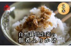 自然栽培生姜の佃煮ふりかけ　3個入り　<BH-1>
