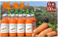 にんじんジュース（350ml×6本入） 【 人参 ニンジン にんじん 人参ジュース ニンジンジュース にんじんジュース 健康 野菜 野菜ジュース 甘み 旨味 にんじん 】　<M-8>