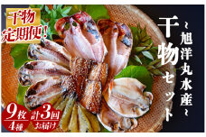 【定期便】 旭洋丸水産 手作り干物 定期便（3回便）　【 干物 ひもの 干物詰め合わせ お歳暮 静岡県産 伊豆 魚介類 アジ 金目鯛 海老 サバみりん  無添加 冷凍 美味しい 人気 ランキング オススメ 】　<AC-11>