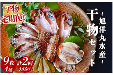 【定期便】旭洋丸水産 手作り干物 定期便（2回便）　【 干物 ひもの 干物詰め合わせ お歳暮 静岡県産 伊豆 魚介類 アジ 金目鯛 海老 サバみりん  無添加 冷凍 美味しい 人気 ランキング オススメ 】　<AC-8>